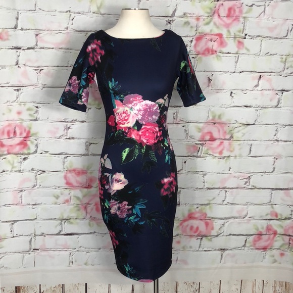 AX Paris Dresses & Skirts - AX Paris floral body con midi dress